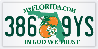 FL license plate 3869YS