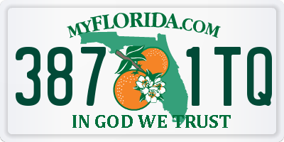 FL license plate 3871TQ