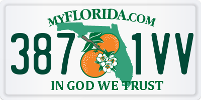 FL license plate 3871VV