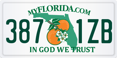 FL license plate 3871ZB