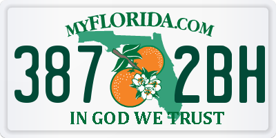 FL license plate 3872BH