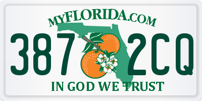 FL license plate 3872CQ