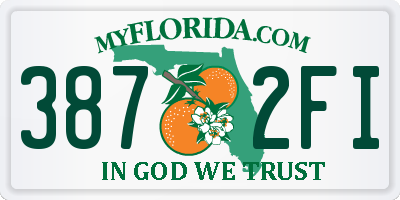 FL license plate 3872FI