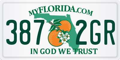 FL license plate 3872GR