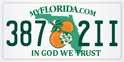 FL license plate 3872II