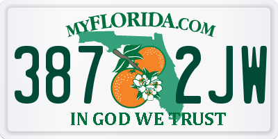 FL license plate 3872JW