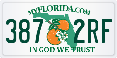 FL license plate 3872RF