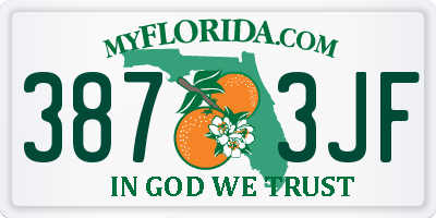 FL license plate 3873JF