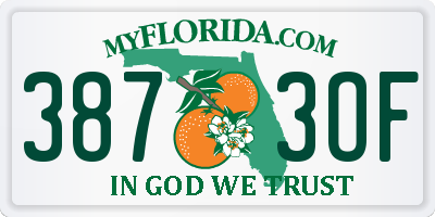 FL license plate 3873OF