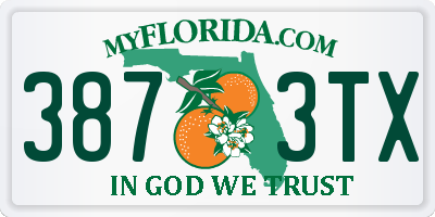 FL license plate 3873TX