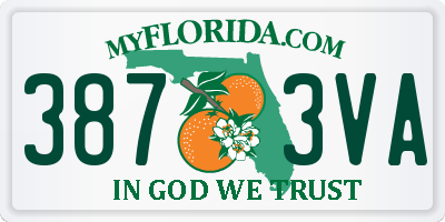 FL license plate 3873VA