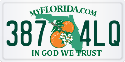FL license plate 3874LQ