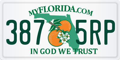 FL license plate 3875RP