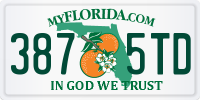 FL license plate 3875TD