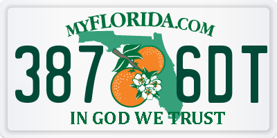 FL license plate 3876DT