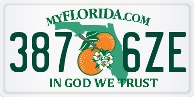 FL license plate 3876ZE