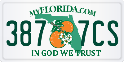 FL license plate 3877CS