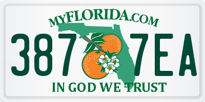 FL license plate 3877EA