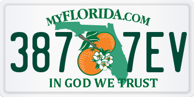 FL license plate 3877EV