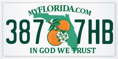 FL license plate 3877HB