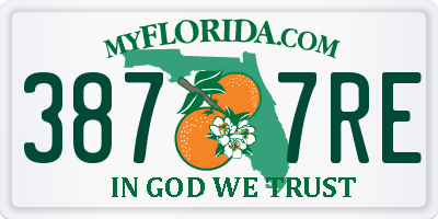 FL license plate 3877RE