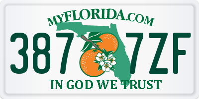 FL license plate 3877ZF