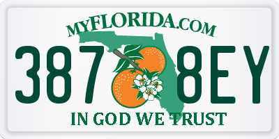 FL license plate 3878EY