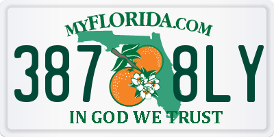 FL license plate 3878LY