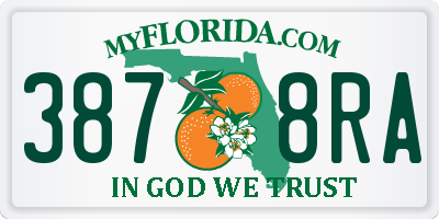 FL license plate 3878RA