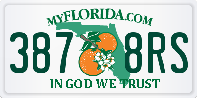 FL license plate 3878RS