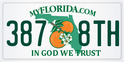 FL license plate 3878TH