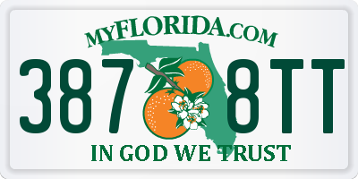FL license plate 3878TT