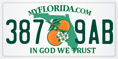 FL license plate 3879AB