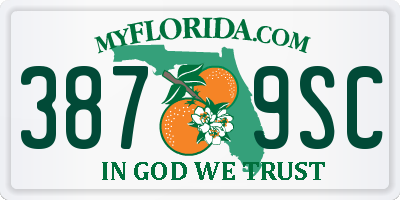 FL license plate 3879SC