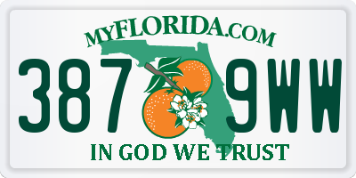 FL license plate 3879WW