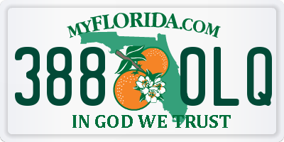 FL license plate 3880LQ