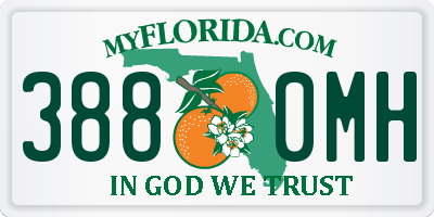 FL license plate 3880MH