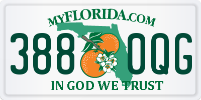 FL license plate 3880QG