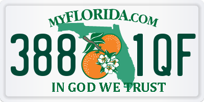 FL license plate 3881QF