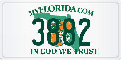 FL license plate 3882