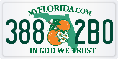 FL license plate 3882BO