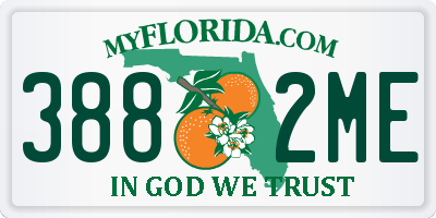 FL license plate 3882ME