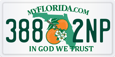 FL license plate 3882NP