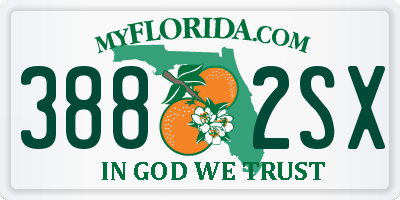 FL license plate 3882SX