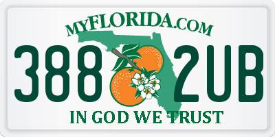 FL license plate 3882UB