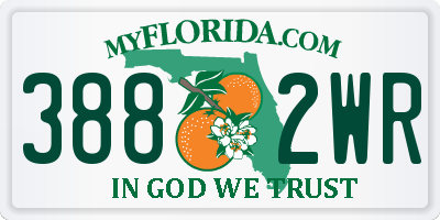FL license plate 3882WR