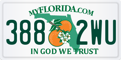 FL license plate 3882WU