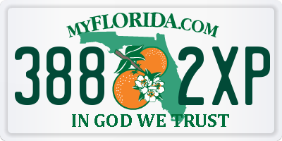 FL license plate 3882XP