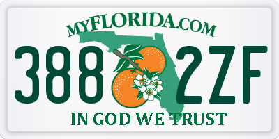 FL license plate 3882ZF