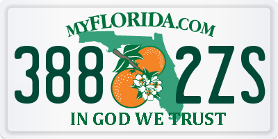 FL license plate 3882ZS